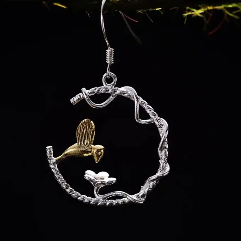 Artisan Handmade 925 Sterling Silver Songbird The Zephany Earrings - Picture 4 of 8